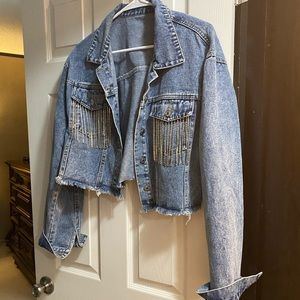 Rhinestone Jean Jacket